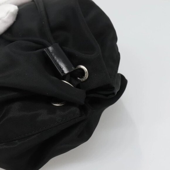 PRADA Pouch Nylon Black Silver Auth 132037 - Picture 5 of 16
